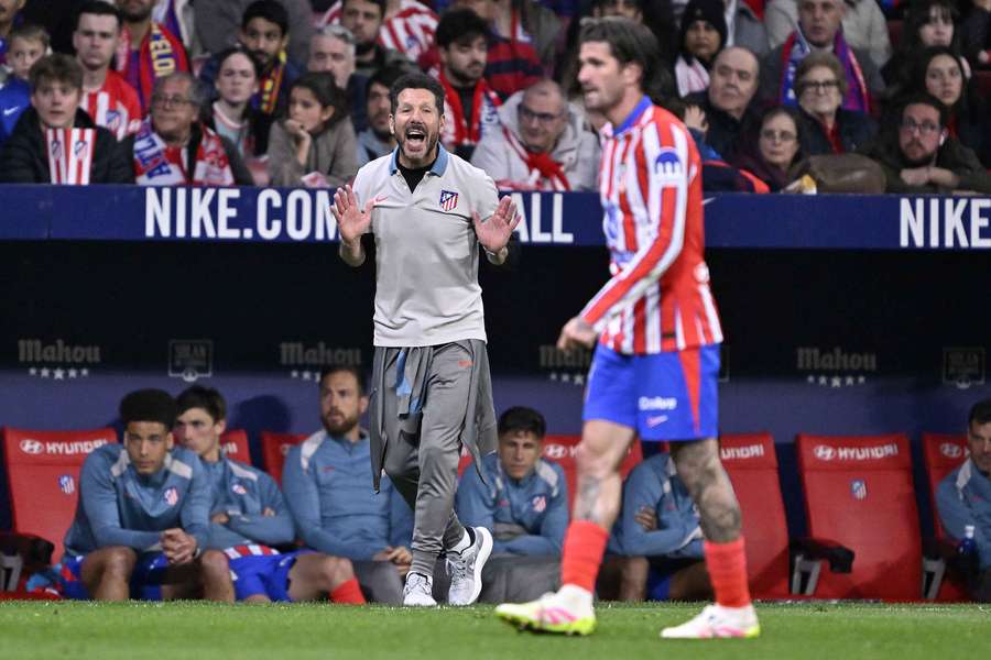 Diego Simeone, treinador do Atlético Madrid