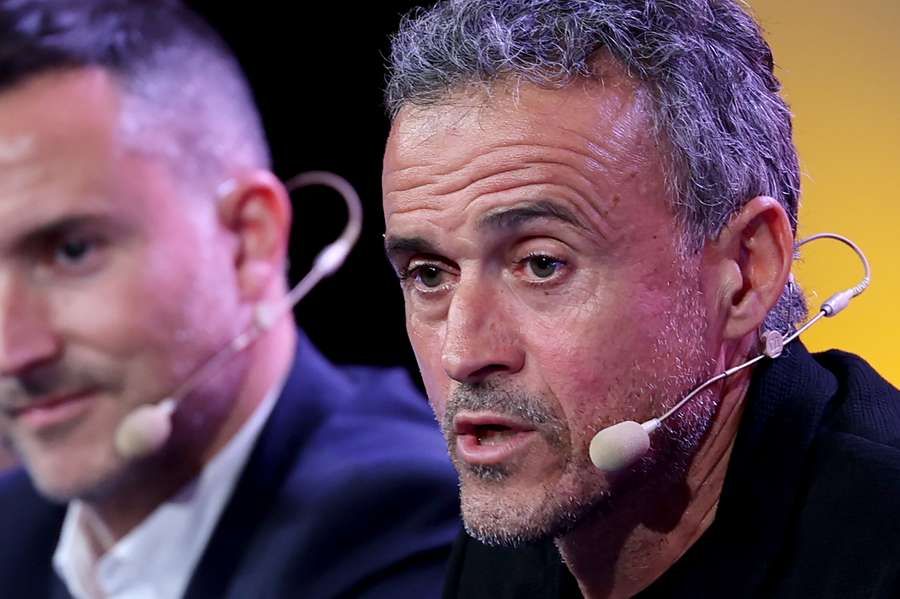 Luis Enrique in conferenza stampa