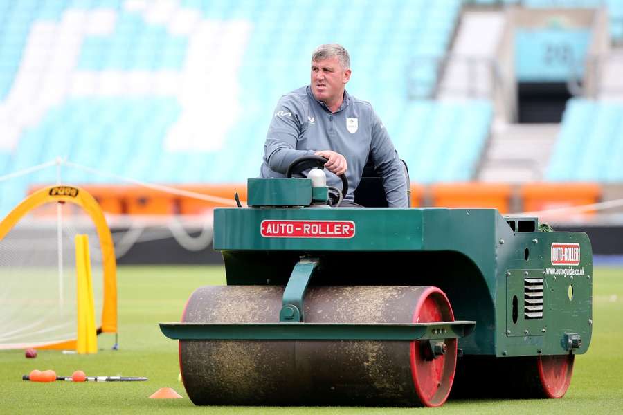 Surrey groundsman Lee Fortis