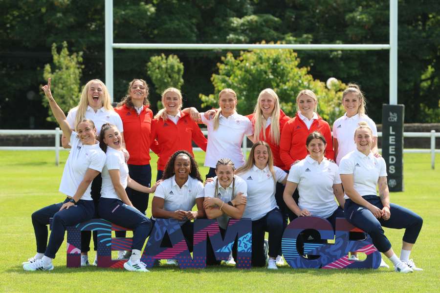 Equipo británico femenino de rugby 7.