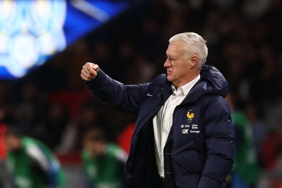 Deschamps au Parc des Princes jeudi soir. Deschamps au Parc des Princes jeudi soir.