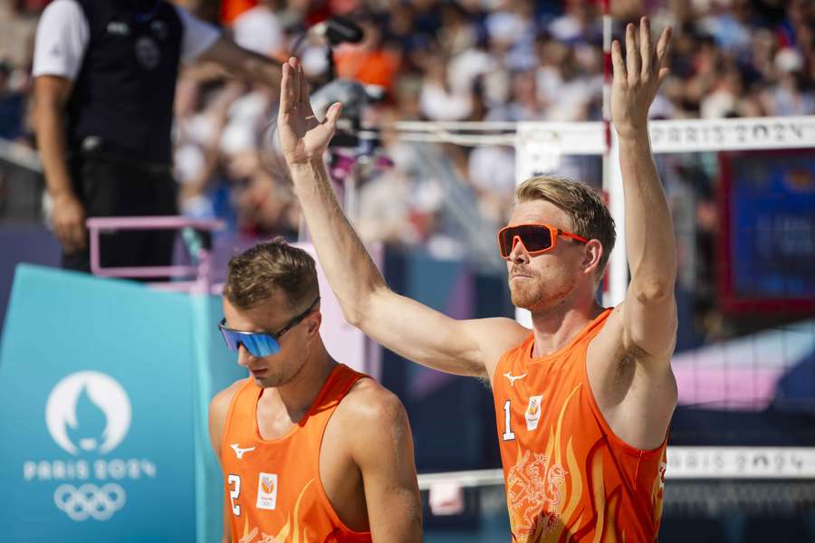 Yorick de Groot en Stefan Boermans (R) zijn klaar op de Spelen