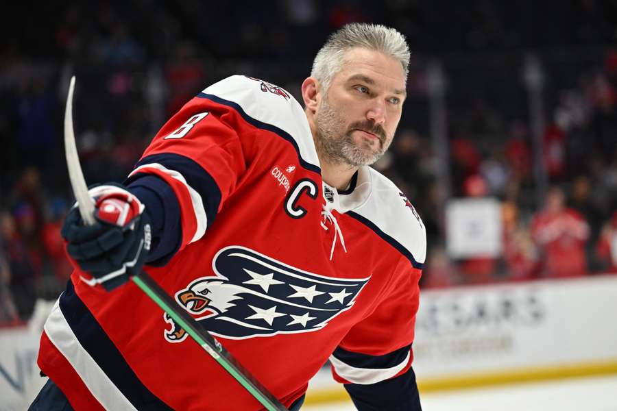 Washington Capitals' Alexander Ovechkin in March Washington Capitals' Alexander Ovechkin in March