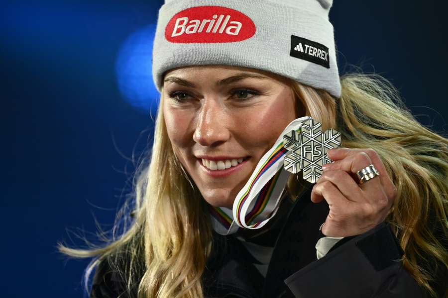 Im Super-G gewann Shiffrin noch mit Coach Mike Day die Silbermedaille