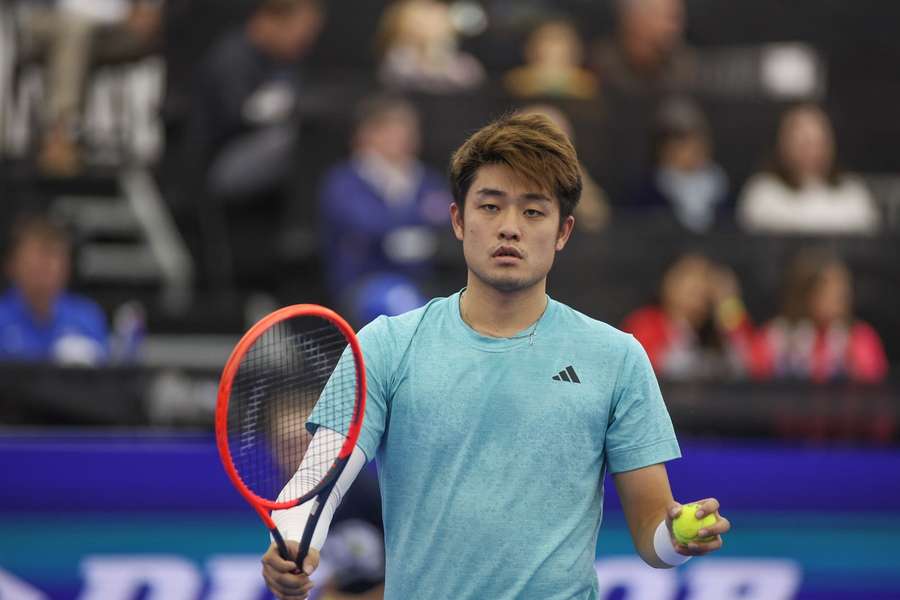 Wu Yibing during the Dallas Open
