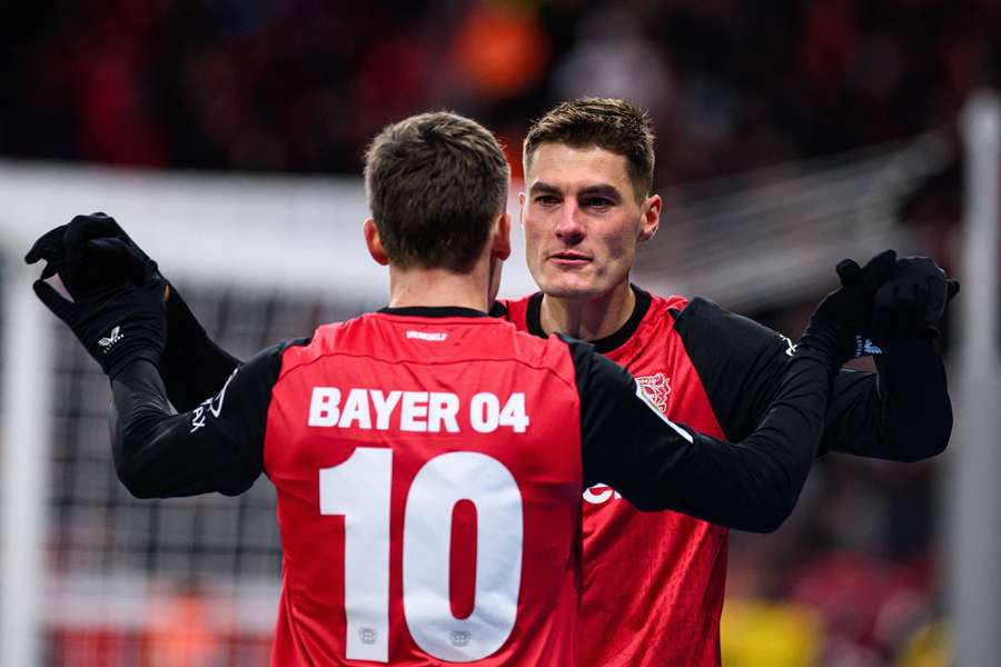 Patrik Schick marcou o seu terceiro hat-trick na Bundesliga no sábado.