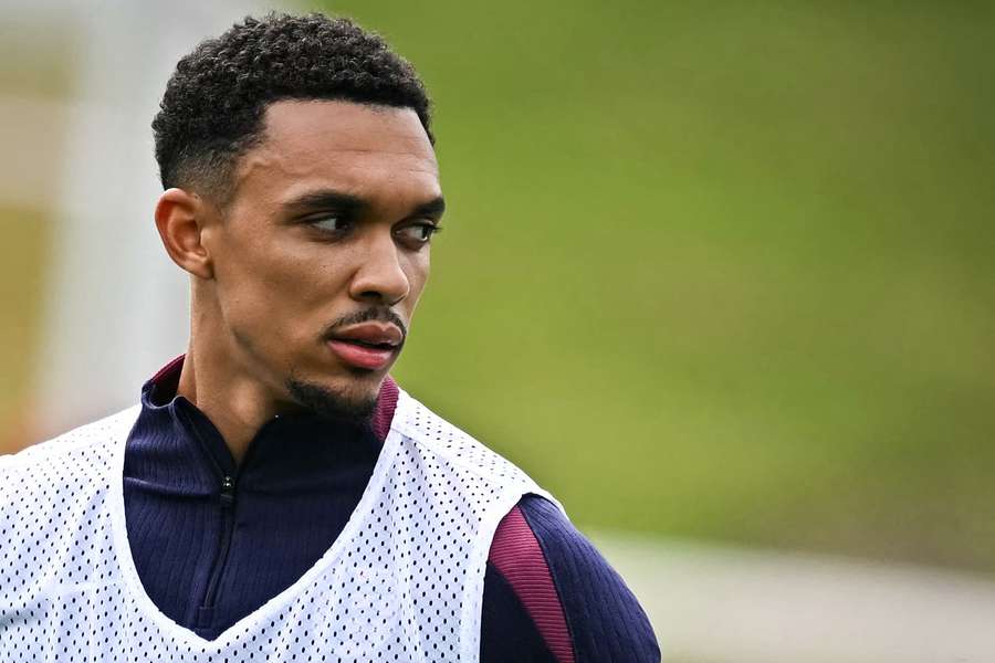 Trent Alexander-Arnold à l'entraînement avec la sélection anglaise ces derniers jours.