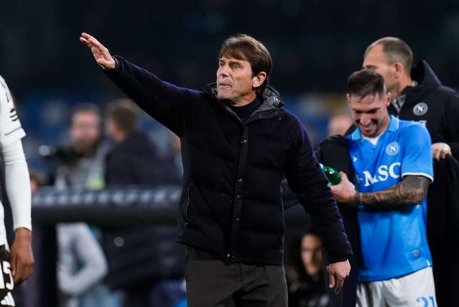 Conte has led Napoli to the top of Serie A