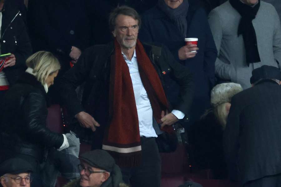 Jim Ratcliffe op Old Trafford