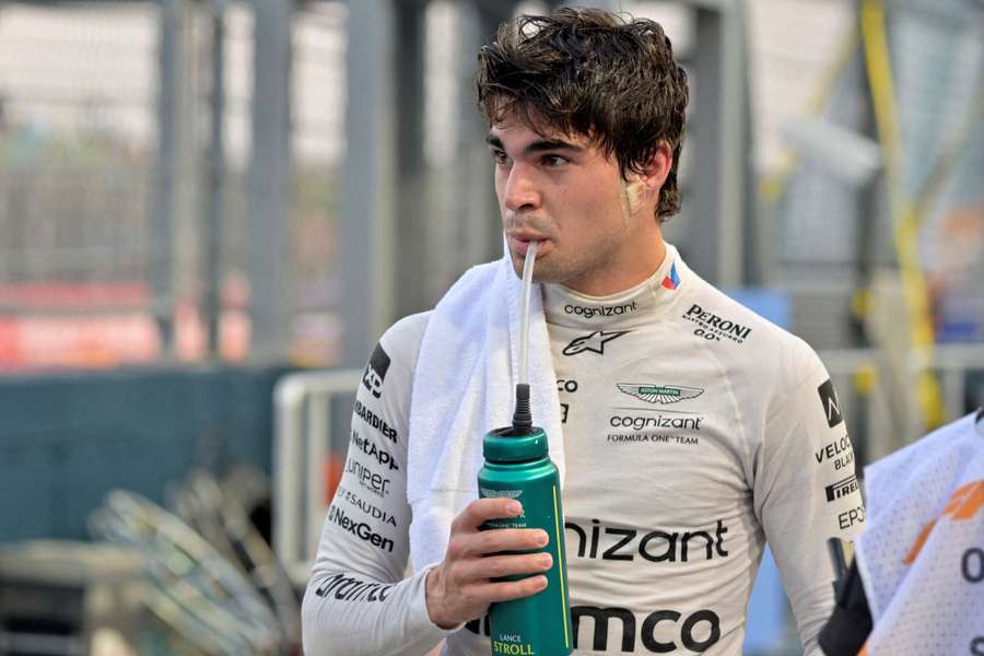 Lance Stroll was seen pushing his trainer during qualifying for the Qatar Grand Prix