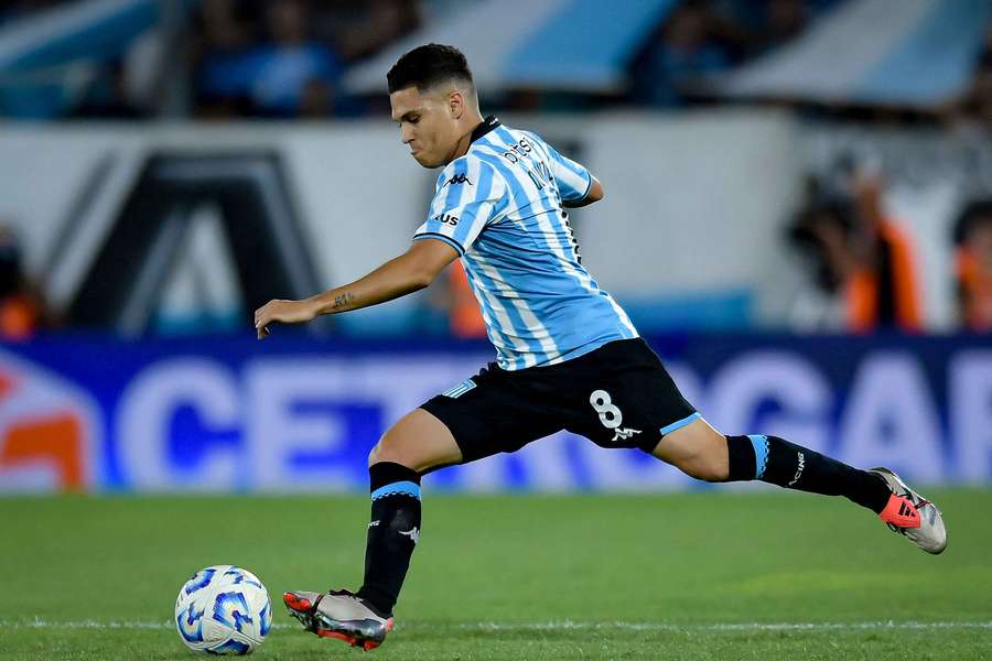 Juan Fernando Quintero, con Racing 