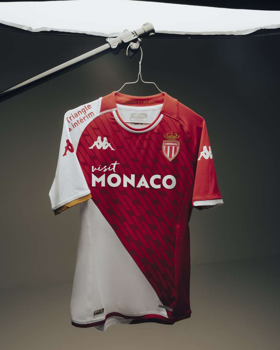 O equipamento de casa do AS Monaco