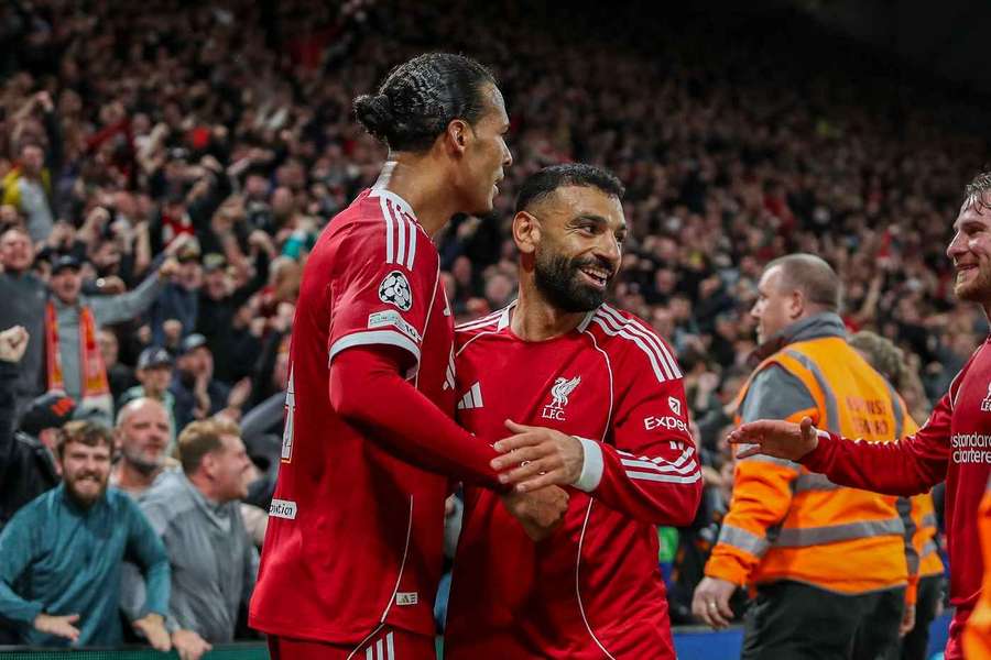 Salah marcou em Liverpool 3x2 Atlético de Madrid