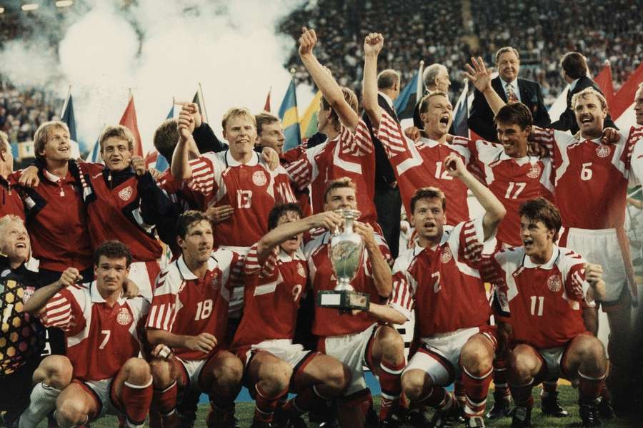 La Danimarca campione d'Europa nel 1992