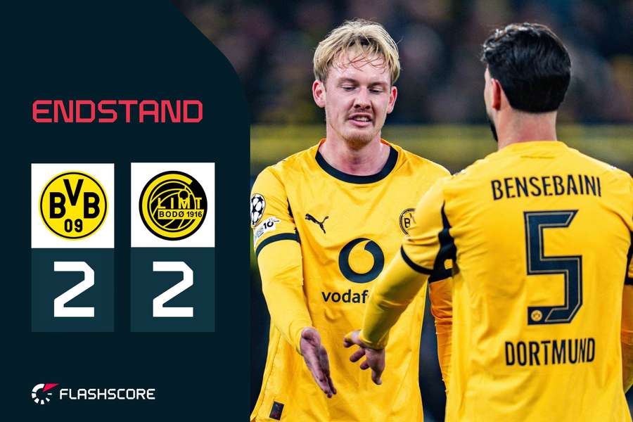 Dortmund verspielt zwei Führungen – Bitteres Remis gegen Bodö/Glimt Dortmund verspielt zwei Führungen – Bitteres Remis gegen Bodö/Glimt