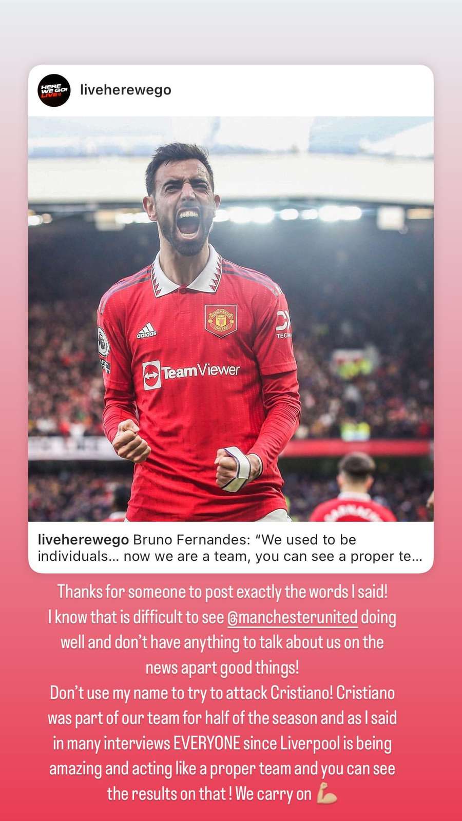 Mensagem de Bruno Fernandes Mensagem de Bruno Fernandes