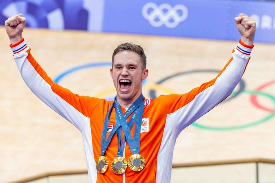 Harrie Lavreysen won driemaal goud