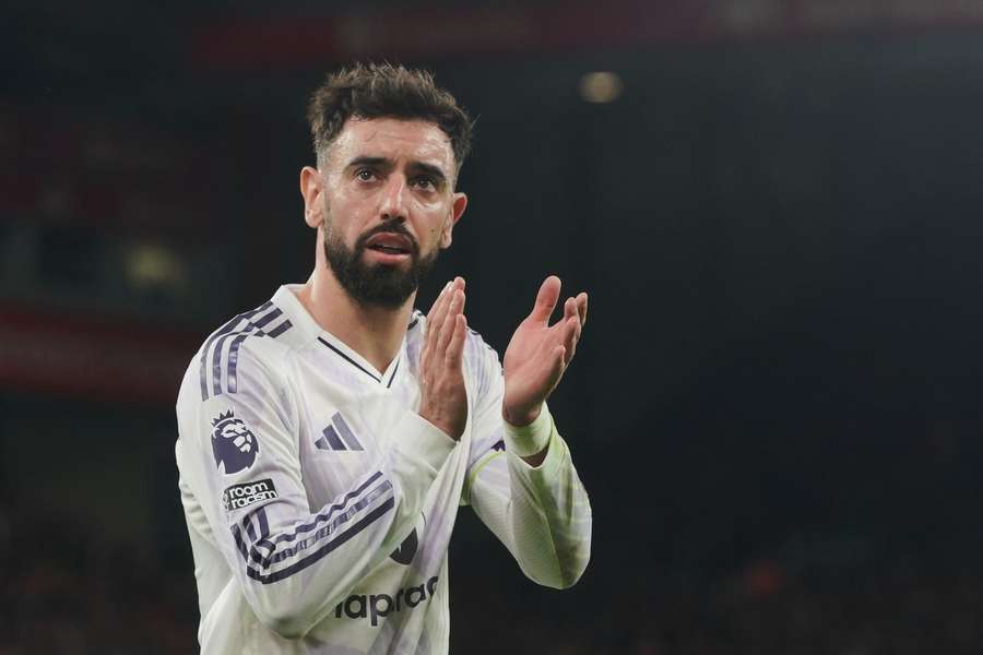 Bruno Fernandes má pred sebou jubilejný 300. zápas v drese United. Bruno Fernandes má pred sebou jubilejný 300. zápas v drese United.
