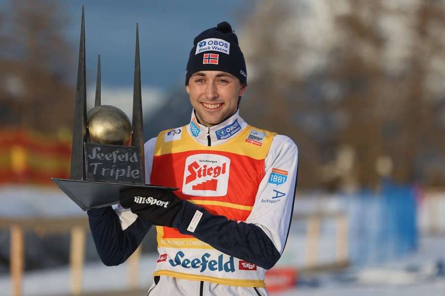 Jarl Magnus Riiber gewann am letzten Wochenende das Seefeld Nordic Triple 2024.