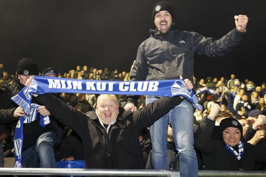 Quick Boys supporters showed up massively with scarves saying 
