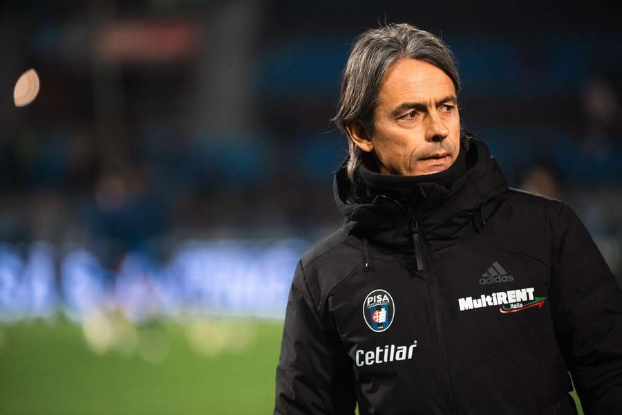 Filippo Inzaghi prima di Pisa-Bari