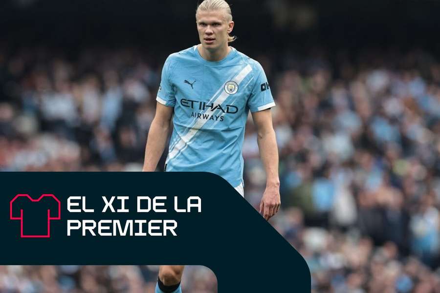 Haaland destaca en el once ideal de la Premier League