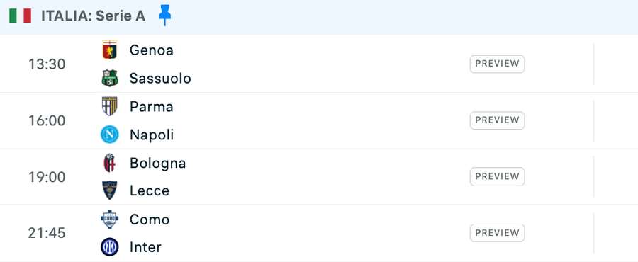 Program Serie A Program Serie A