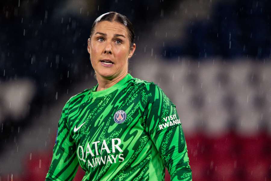 Mary Earps avec le PSG le 11 mai.