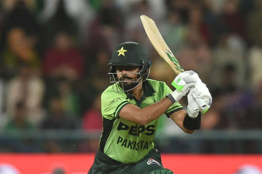Pakistan's Babar Azam in action Pakistan's Babar Azam in action
