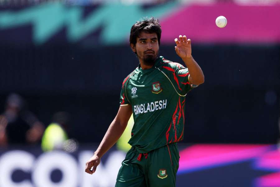 Tanzim Hasan Sakib's superb spell of 4-7 helped Bangladesh beat Nepal and take their place in the T20 World Cup Super Eights