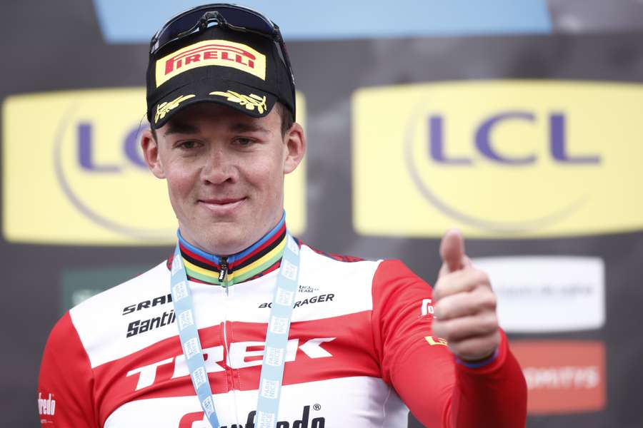 Mads Pedersen was afgelopen maandag nog de winnaar van de tweede etappe in Parijs-Nice