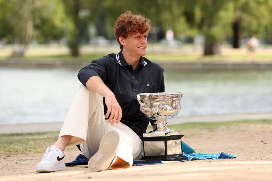 Jannik Sinner, tras ganar el Open de Australia