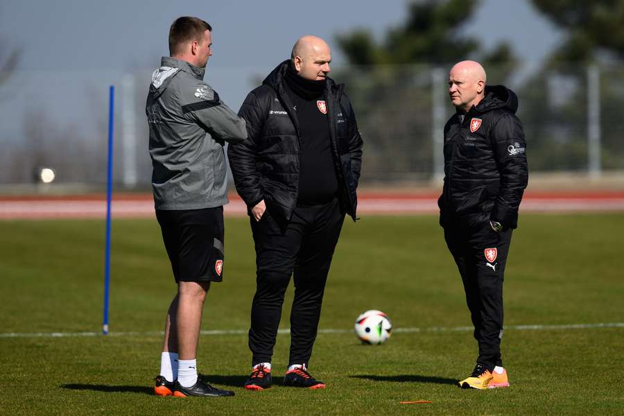 Novo trio de treinadores checos.