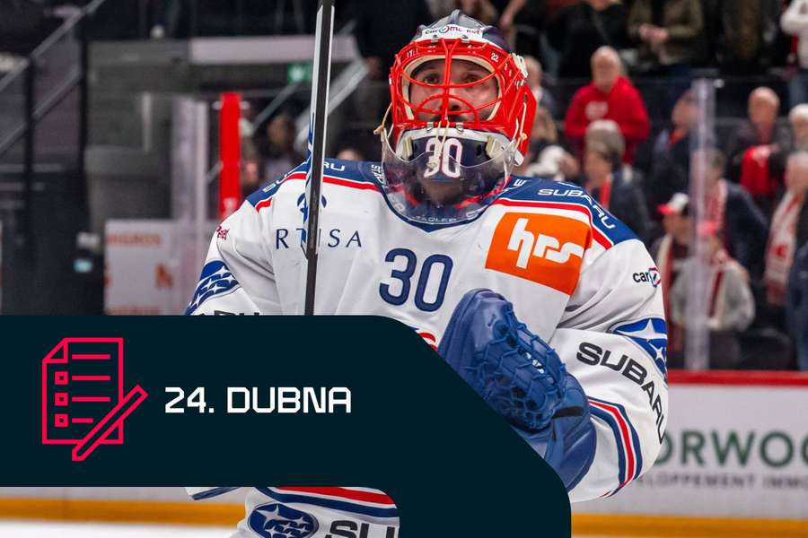 Šimon Hrubec v dresu Curychu. 