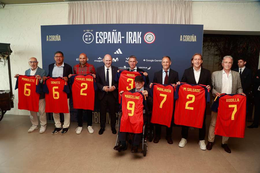 Los homenajeados por la Federación Española