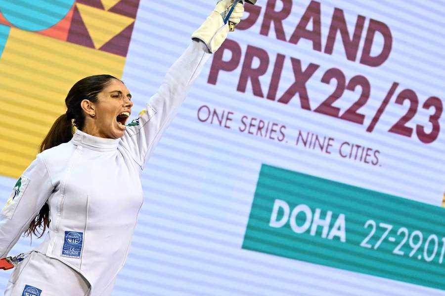 Esgrimista Nathalie Moellhausen conquista título do GP de Doha