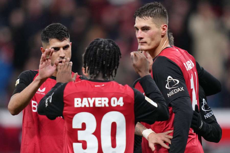 Patrik Schick celebrando tras marcar el cuarto gol de su equipo. 