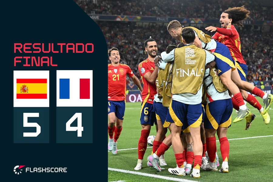 Espanha esteve a vencer por quatro golos e tremeu no final