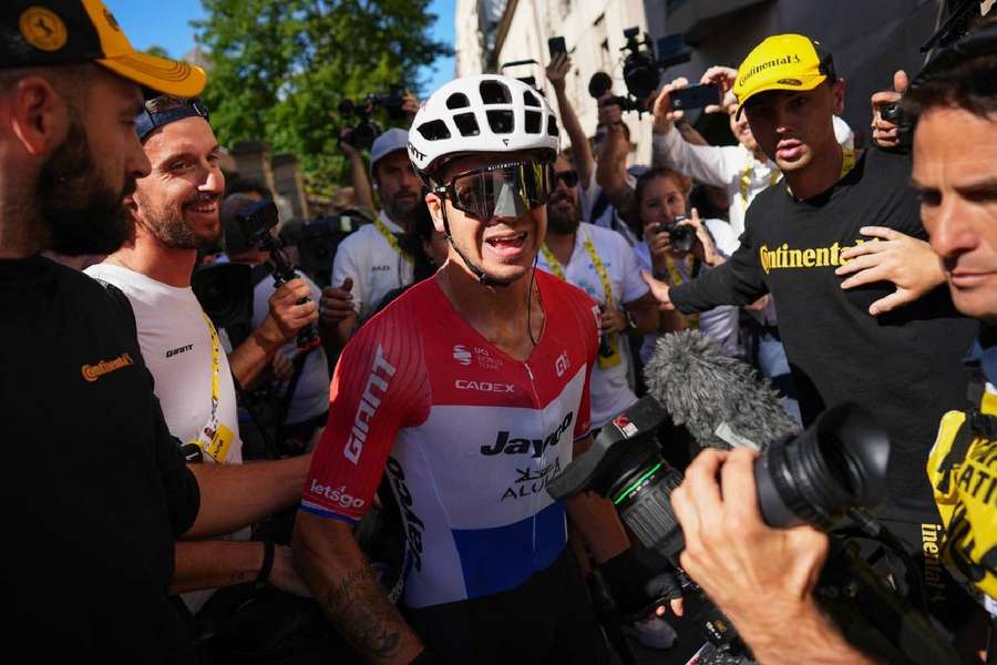 Dylan Groenewegen et ses lunettes magiques.