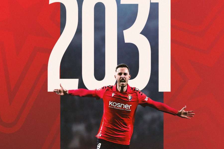 Raúl García renueva hasta el año 2031 con Osasuna