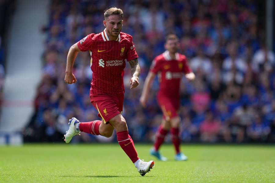 Alexis Mac Allister in action for Liverpool