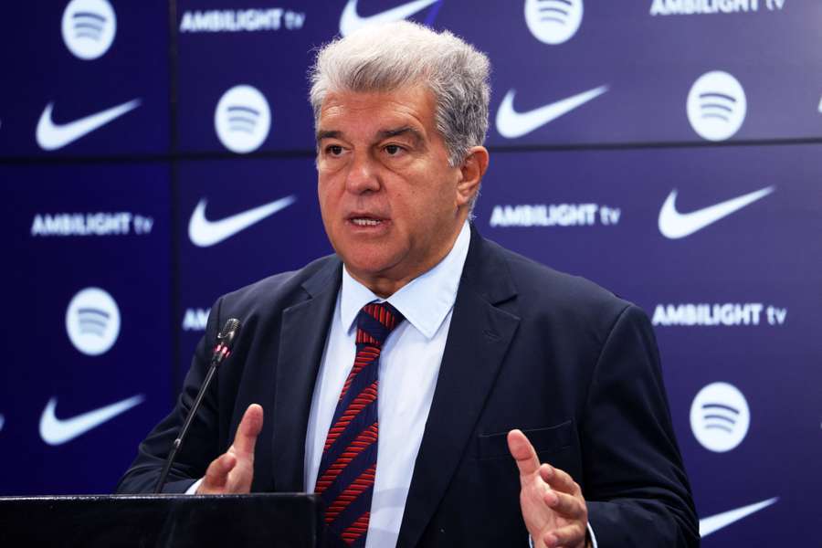 Joan Laporta, presidente del FC Barcelona