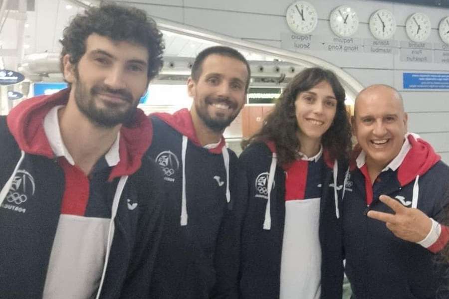 Comitiva portuguesa que esteve nos Jogos Europeus