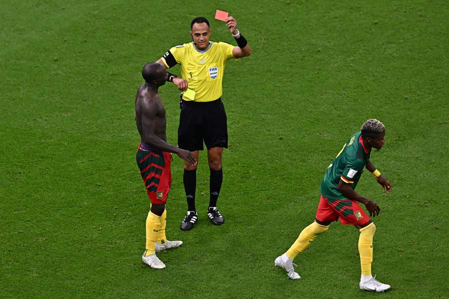 Aboubakar vede cartonașul roșu după înscrierea golului