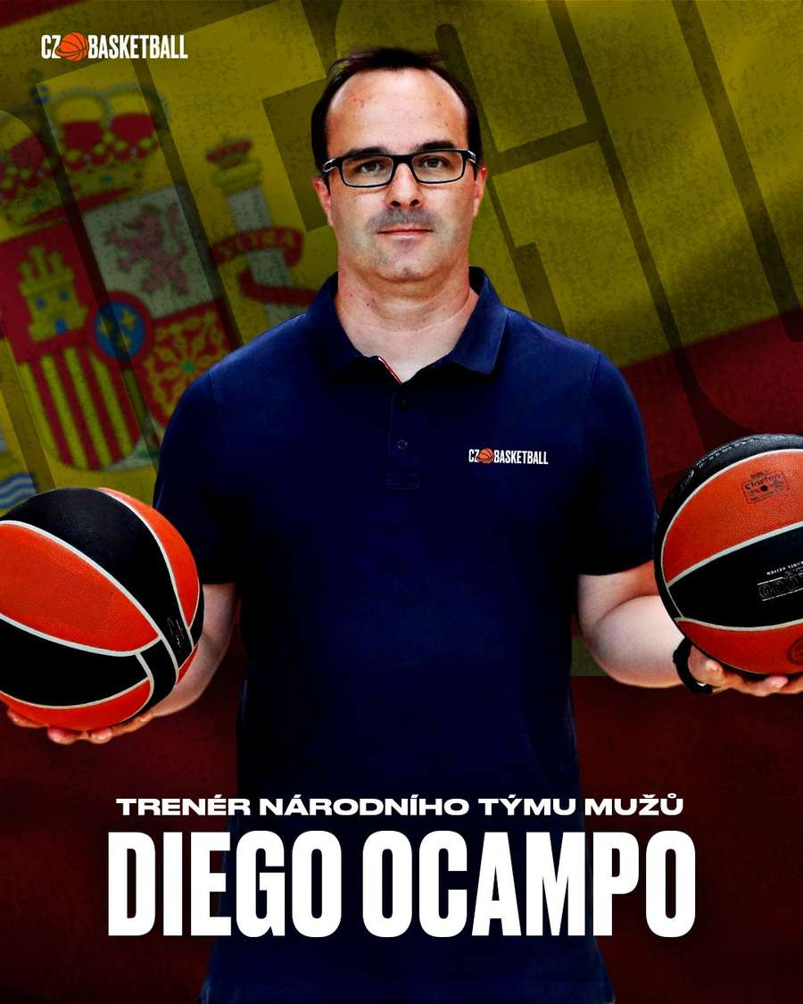 Diego Ocampo je novým trenérem basketbalové reprezentace.