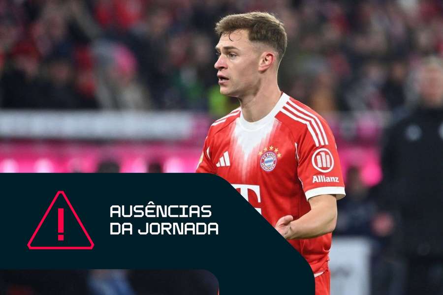 Kimmich é baixa no Bayern