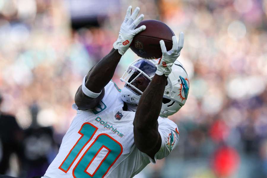 NFL-Star Tyreek Hill von den Miami Dolphins.