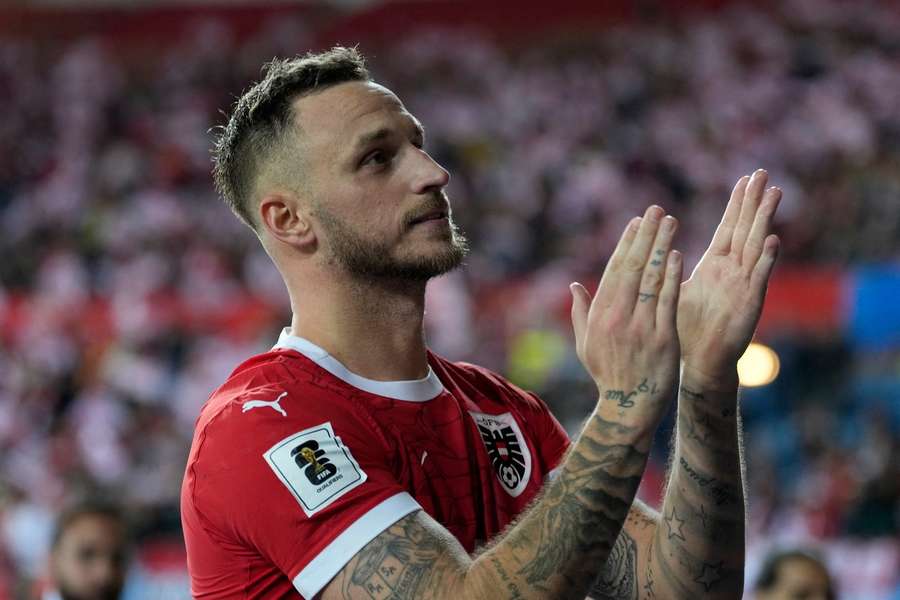Marko Arnautovič po zápase děkoval fanouškům.