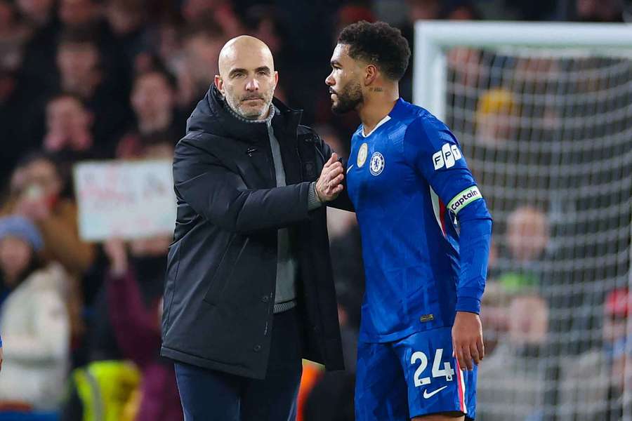 Maresca con Reece James al Chelsea