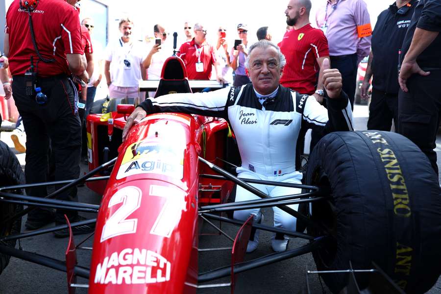 Jean Alesi à Monza début-septembre.